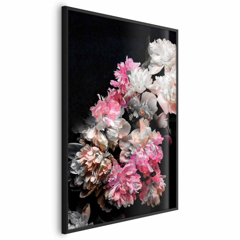 Plakat Artgeist Bukiet w mroku 21x30 cm z ramą czarną 1 szt