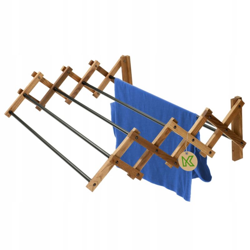 Suszarka Na Pranie KADAX Łazienkowa Harmonijkowa 85cm Ścienna Naścienna 1szt.