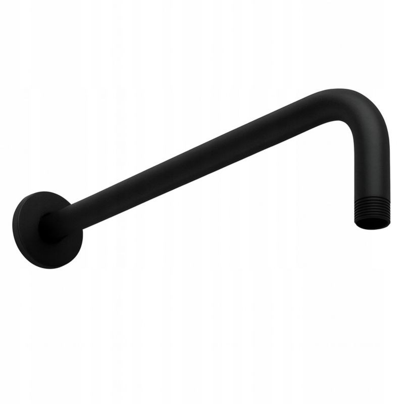 Ramię ścienne do deszczownicy Estiva Round 34 cm czarny mat stal nierdzewna 1 szt