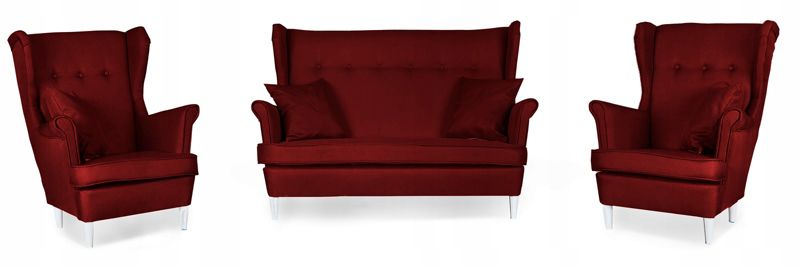 Zestaw wypoczynkowy uszak do salonu sofa fotele Family Meble ARI 1szt