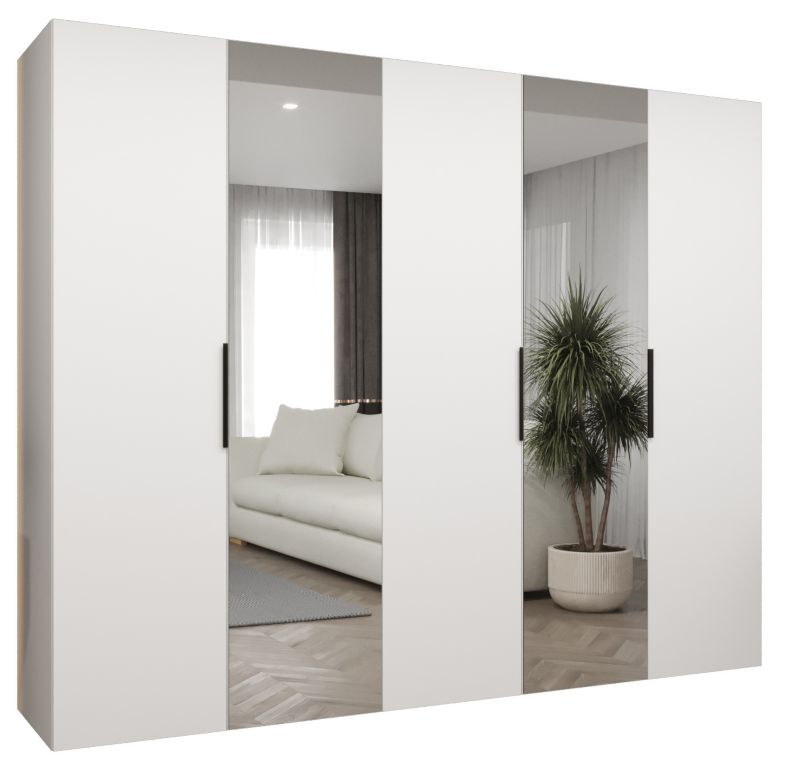 Szafa uchylna Abiks MARBELLA 2 250 wys 202 cm Biały + Czarny 1 szt