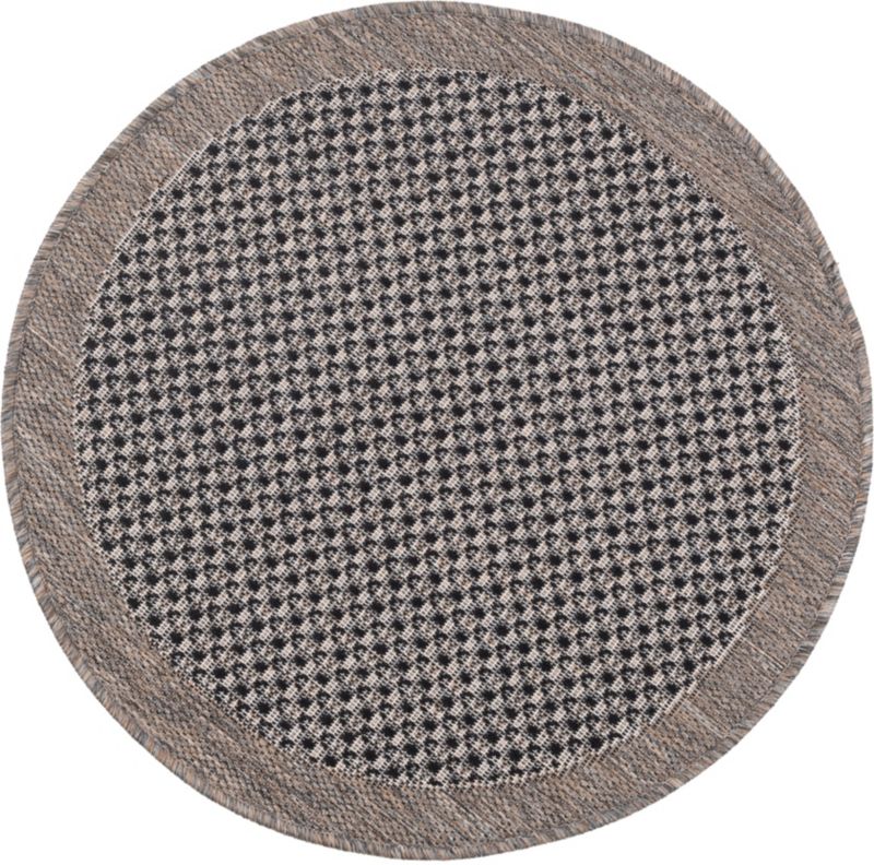 Dywan Multidecor Express In 80 cm koło gładki brąz 1 szt.