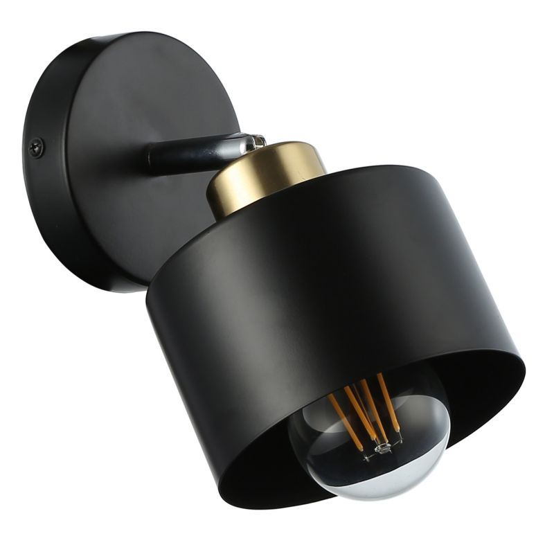 Kinkiet ścienny E27 LED MasterLED Elza IP20 ruchomy czarny miedź lampa wewnętrzna 1 szt.