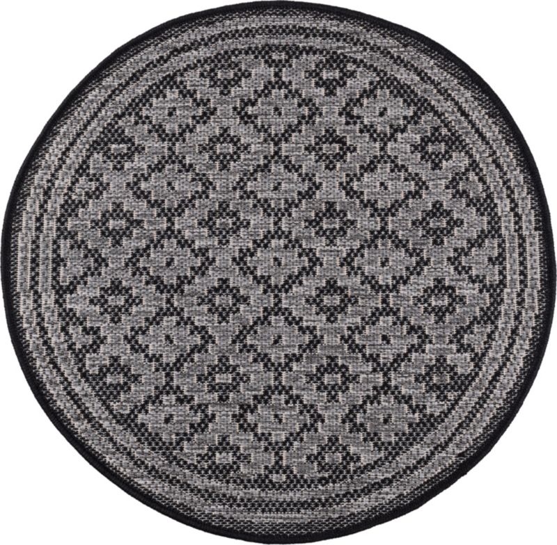 Dywan Multidecor Express In 80 cm koło romby antracyt 1 szt.