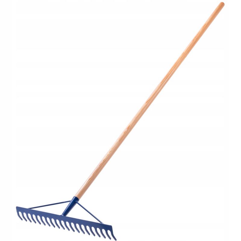 Grabie KADAX metalowe Do Liści Trawy Kamieni Ogrodowe Solidne 155cm Z Trzonkiem 1szt.