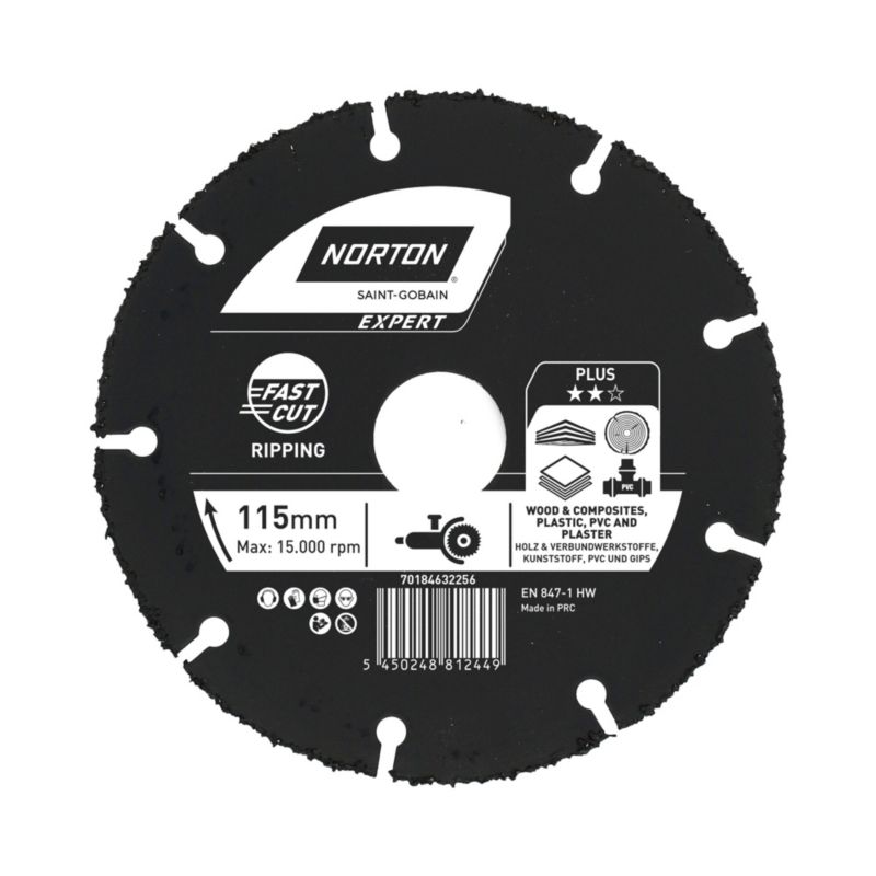 Tarcza do cięcia Norton Expert 115 x 22,23 multi