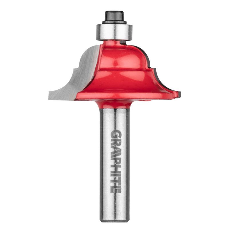 Frez kształtowy GRAPHITE z łożyskiem, ozdobny, HM, 34.9 x 15 mm, trzpień 8 mm 1 szt