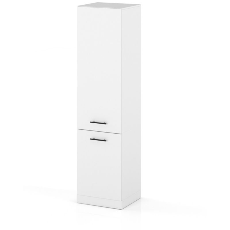 Szafka Kuchenna Hurtownia-Mebli Stojąca Słupek S60 sPremium 60cm Biały Mat Biały Mat 60x58x211 cm 1szt.