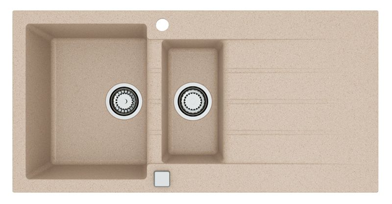 Zlewozmywak granitowy Alveus Cadit 80 kol. 22 piasek (100x50) 1,5-komorowy 1szt.