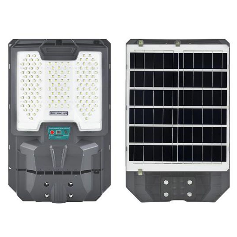 Lampa LED solarna uliczna MasterLED Lix 400W IP65 zimna biel 6000K z czujnikiem PIR i pilotem szara 1 szt.