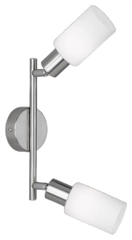 Lampa sufitowa wisząca RL Mars biało-srebrna wym: 21 x 25 x 8 cm 2xE14 x 1 szt.