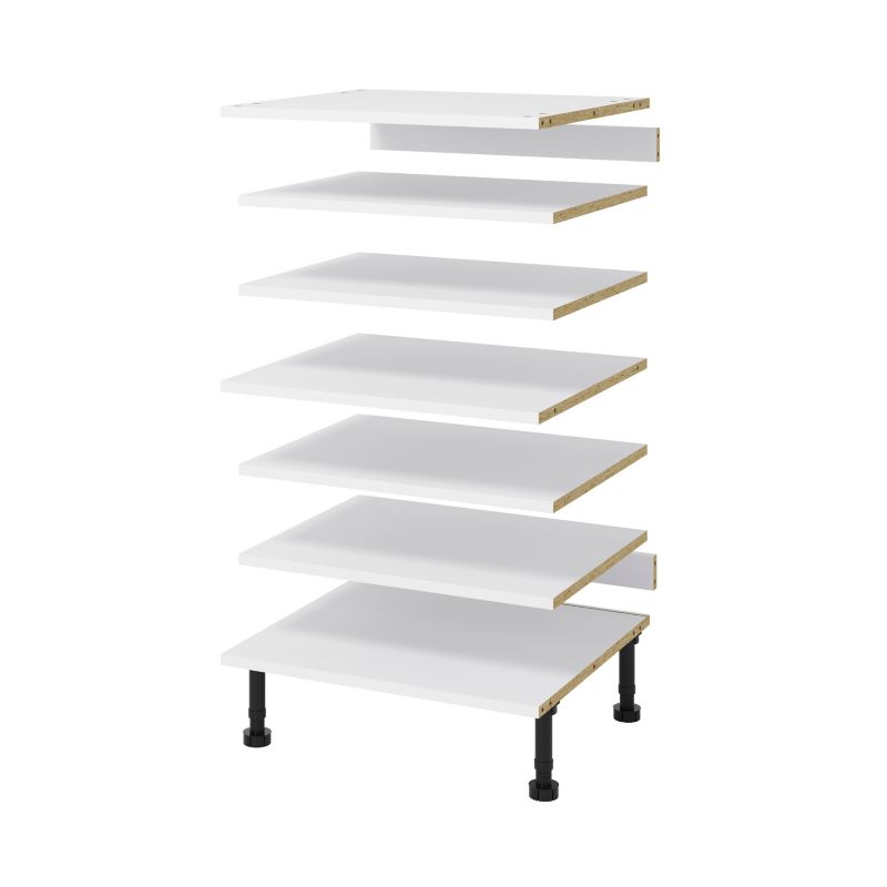 Zestaw półek do szafki AGD GoodHome Innovo 60 cm biały