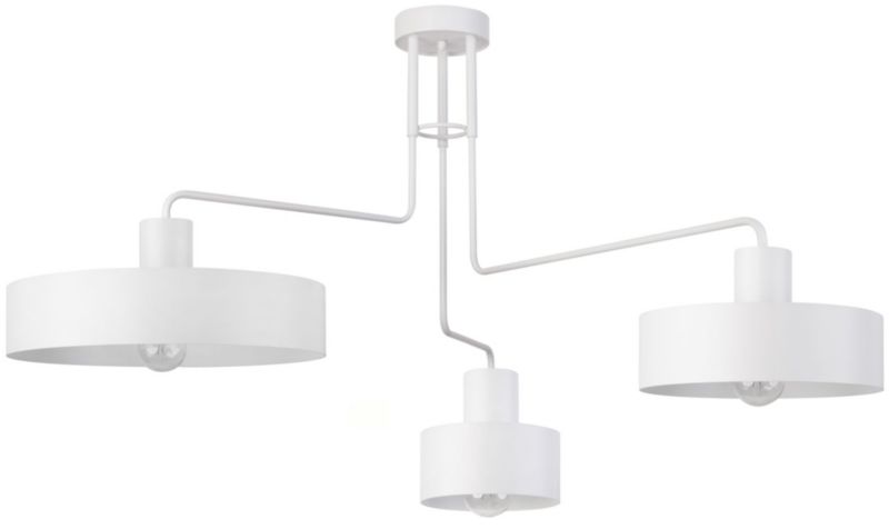 Lampa sufitowa wisząca Sigma Lighting Vasco 3354 biała minimalistyczna 3xE27 x 15W 1 szt.