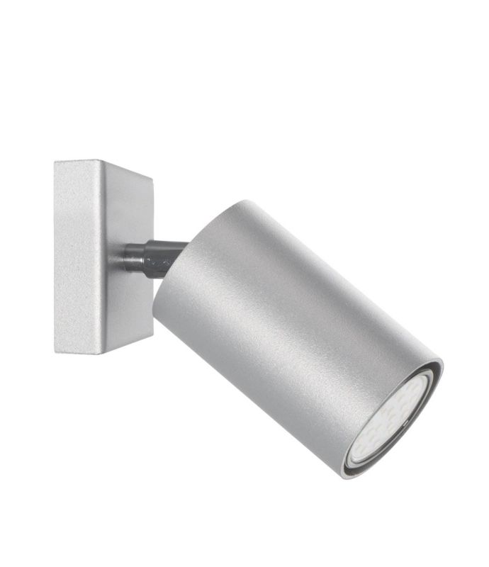 Kinkiet ścienny Lampex Rolos szaro-srebrny 1 x GU10 x 40W IP20 wym: 17 x 8 x 8 cm - 1 szt.