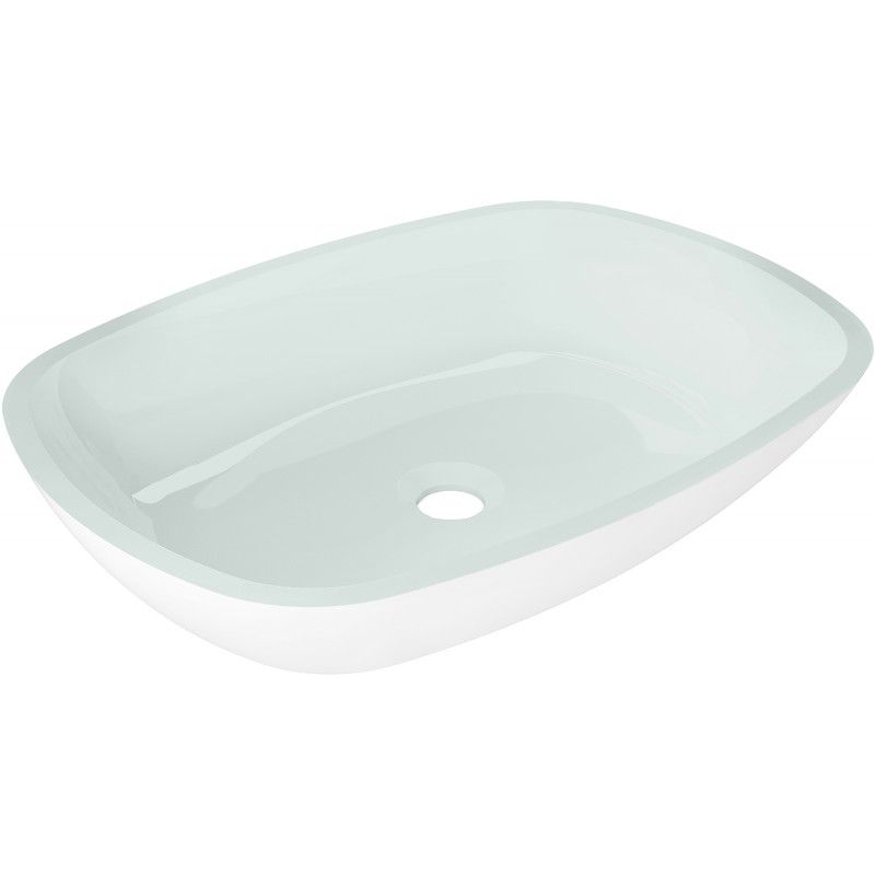 Umywalka nablatowa Mexen Araks biała 54x39 cm 1 szt.