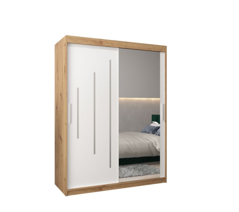 Szafa przesuwna Garderoba Abiks YORK 2 150 artisan/biały 1 szt.