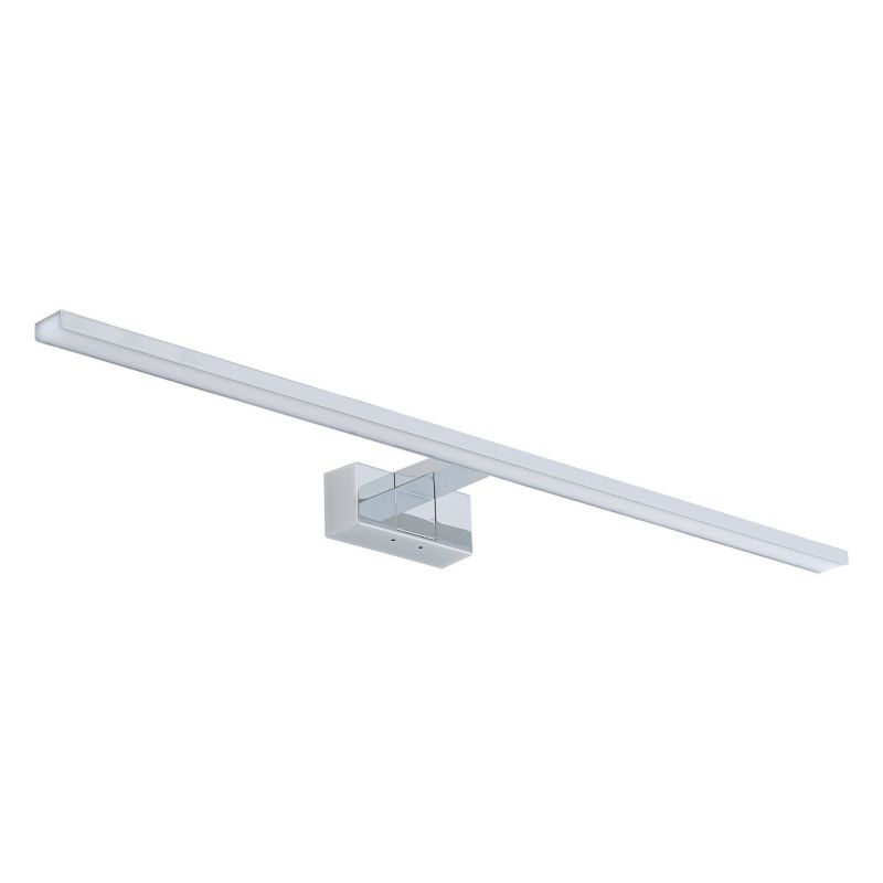 Kinkiet ścienny Nowodvorski Lighting Cezanne chromowany biały LED 15W 3000K 1100lm IP44 wym: 5,1 x 80 x 12,8 cm - 1 szt.