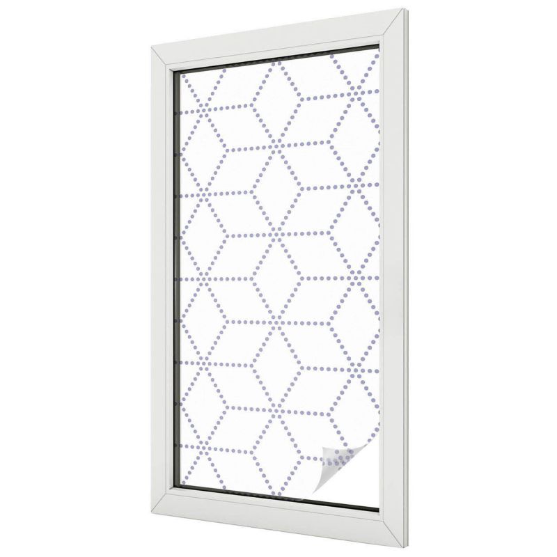 Folia Na Okno Wallfluent 50x100 cm Chroni Prywatność i Zapewnia Dyskrecję Delikatny geometryczny wzór kropkowany 1 rol.
