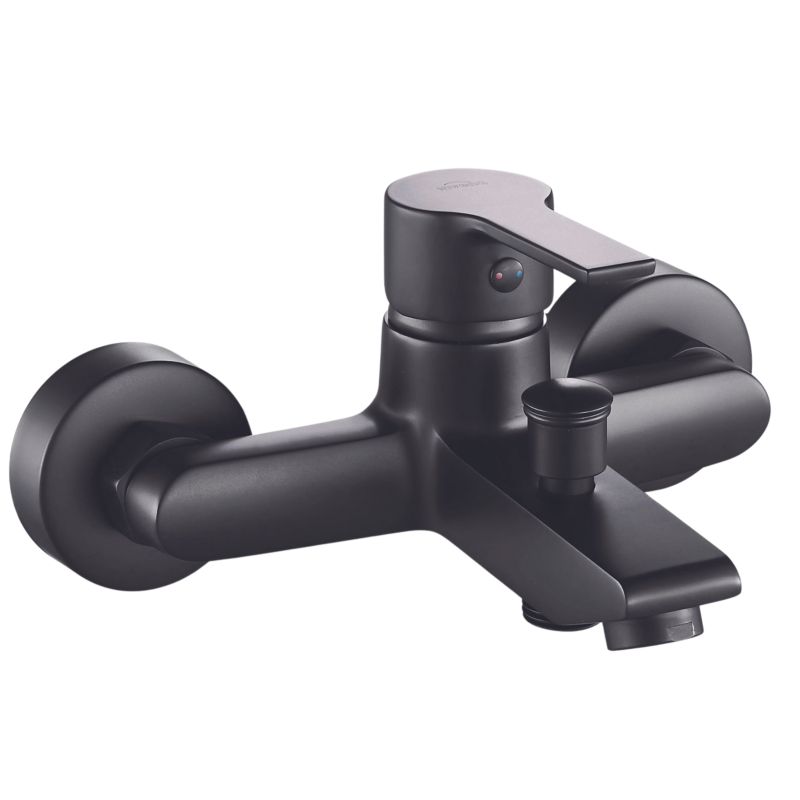 Bateria wannowo-prysznicowa Invena Bralos czarny 1 szt.