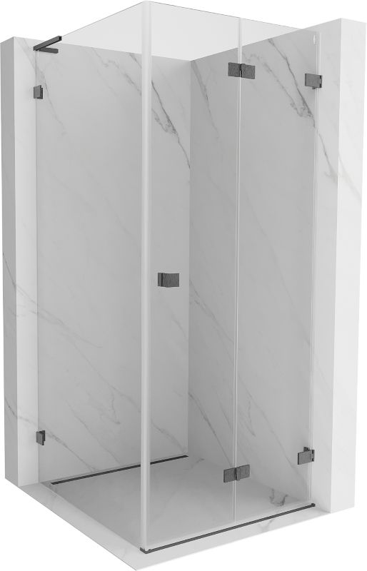 Kabina prysznicowa Mexen Lunar-F L gun gray 70 x 70 cm 1 szt.