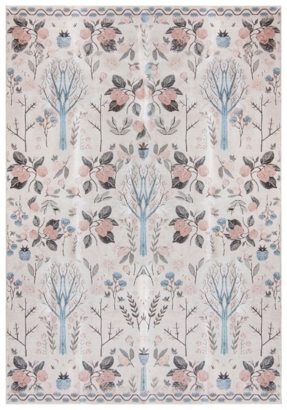 Dywan wewnętrzny Marsala 20020 prostokąt Mazovia 140x 200 cm beżowy,kremowy motyw roślinny krótki włos 1 szt.