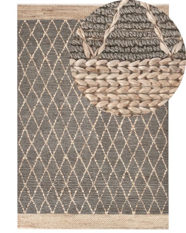 Dywan Tellikaya 200 x 300 cm Juta Szary 1 szt.