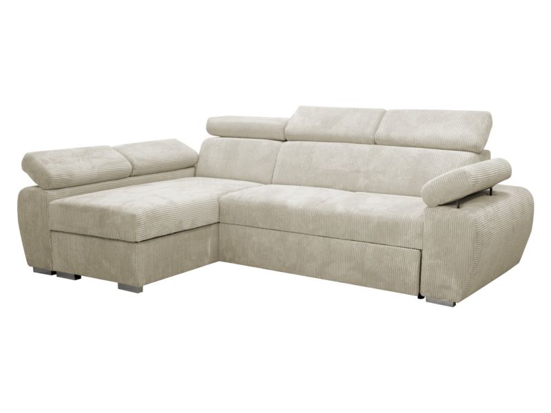 Narożnik z funkcją spania MIRJAN 24 Boston 2RLC lewy LC+2R waniliowy 1 szt.