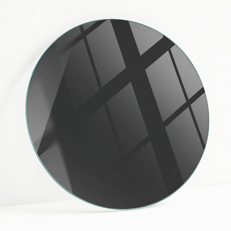 Blat Szklany z Nadrukiem Wallfluent FI 60 cm Czerń bez wzorów 1 szt.