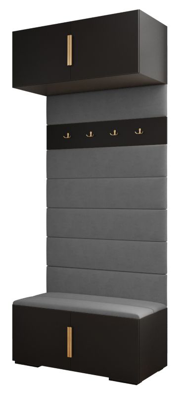 Siedzisko Abiks INOVA panele tapicerowane szer.100cm wz.1 czarny 1szt.