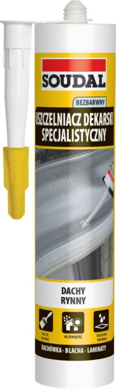 Specjalistyczny uszczelniacz dekarski Soudal 280 ml bezbarwny