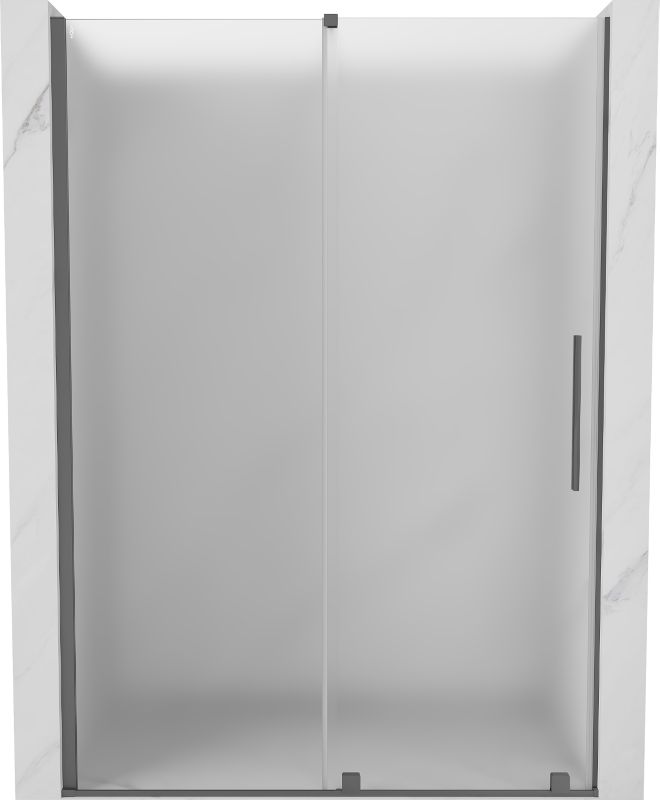 Drzwi prysznicowe rozsuwane Mexen Velar szron gun metal 150x200 cm 1 szt.