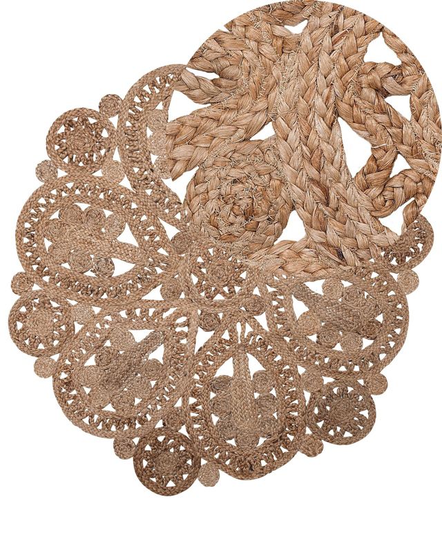Dywan okrągły z juty 120 cm beżowy Bucak 1 szt.