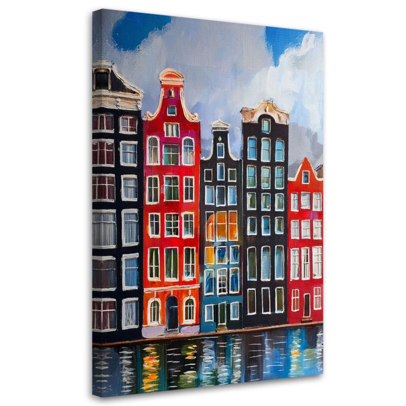 Obraz na płótnie Feeby Architektura Miasto Malowane 80x120cm 1szt