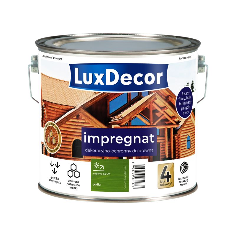 Impregnat dekoracyjno-ochronny do drewna LuxDecor, jodła, 2,7l, 1 szt.