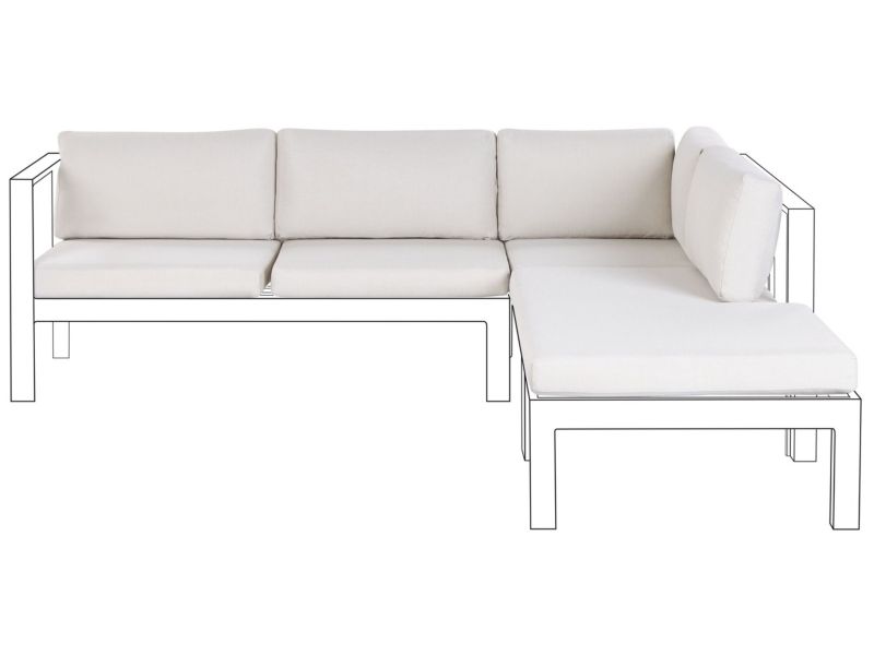 Komplet poszewek na poduchy Messina Złamana biel 1 kpl