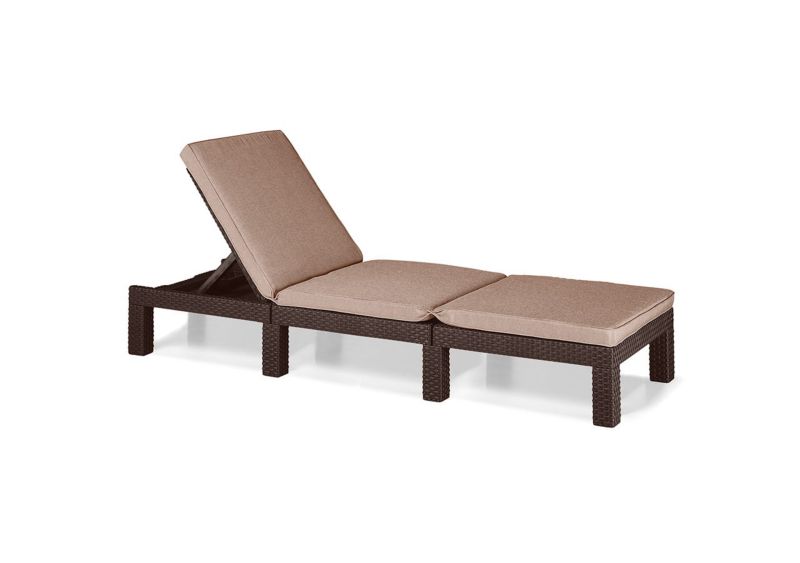 Leżak ogrodowy Keter Daytona Deluxe z regulacją oparcia Brąz, 1 szt.