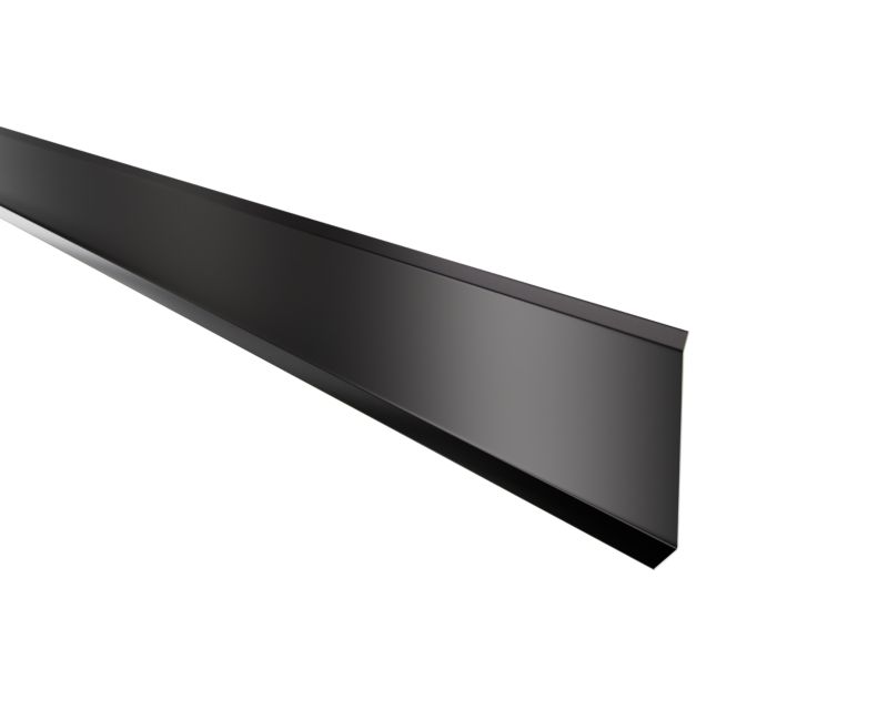 Listwa przypodłogowa F Lambro cokół stalowy czarny mat RAL 9005 8cm x 270cm 1 szt.