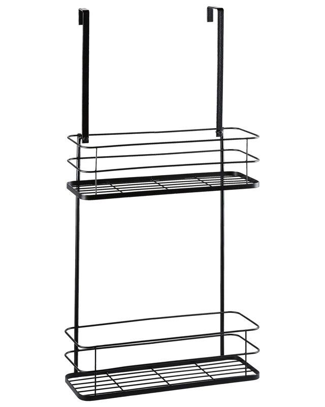 Półka wisząca łazienkowa metalowa czarna Tayasu 1 szt.