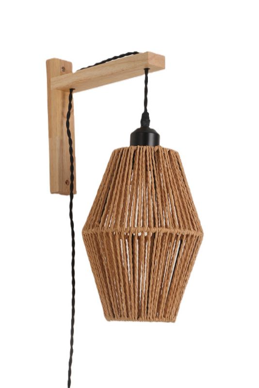 Lampa ścienna Sibu kinkiet Kobi styl Boho Ozdobna 1szt.