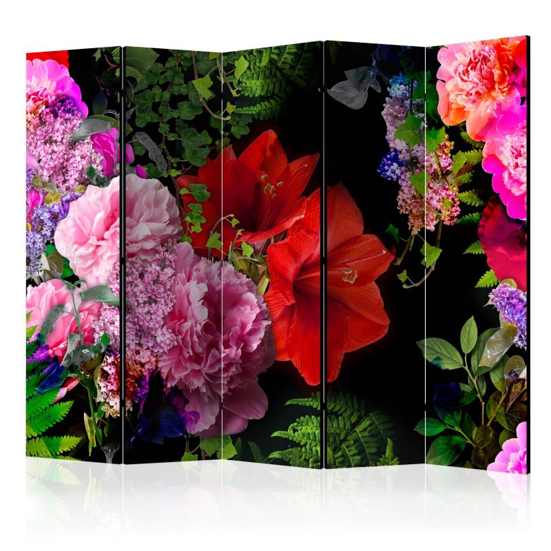 Parawan dwustronny Artgeist Kwiaty 225x172 cm Kwiaty 1 szt