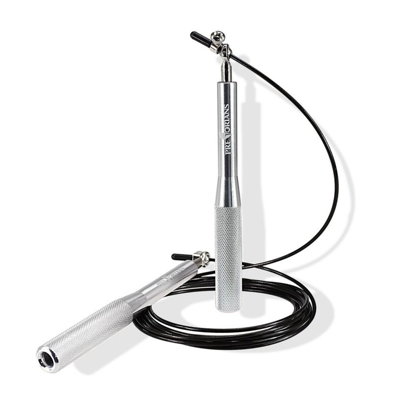 Regulowana skakanka Pretorians bokserska skakanka do ćwiczeń na siłownie szara 1 szt.