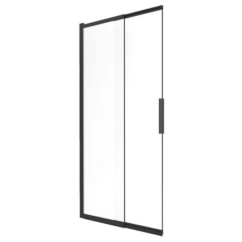 Parawan nawannowy SEVANTE 80x150 cm przesuwny dwuczęściowy MITIS czarny 1 szt.