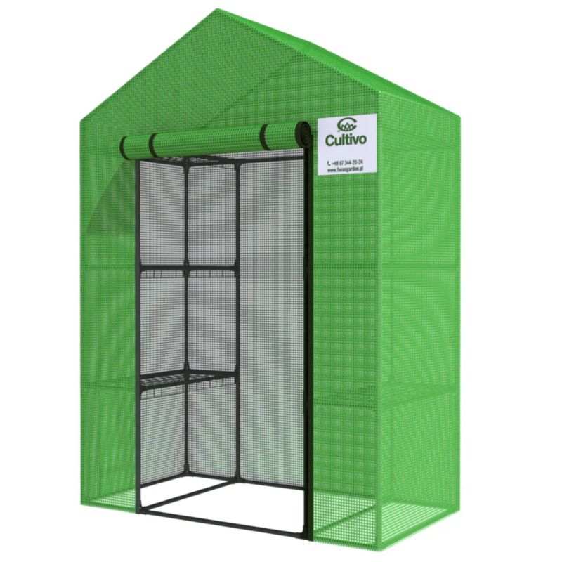 Szklarnia Ogrodowa Cultivo Inspekt Regał 4 Półki 140x73 Zielona 1 szt