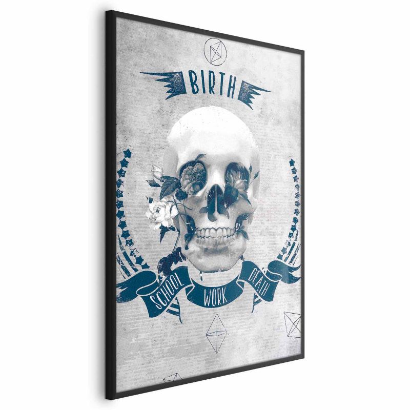 Plakat Artgeist Life Is Brutal 21x30 cm z ramą czarną 1 szt