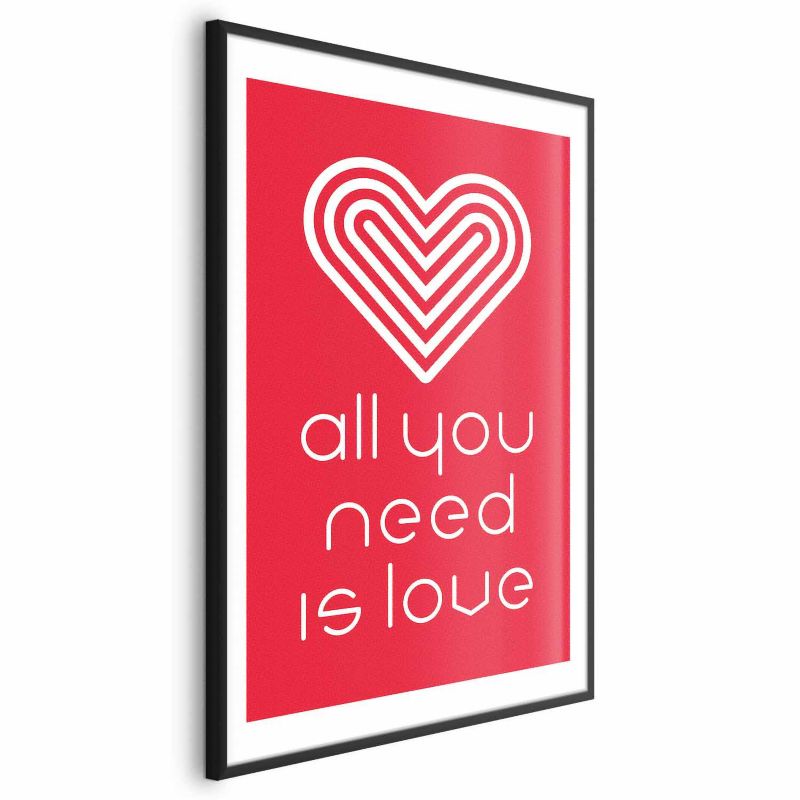 Plakat Artgeist Kochajmy się 40x60 cm z ramą czarną 1 szt