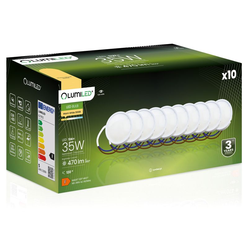 Wkład do Opraw LED LUMILED Moduł INSERT 5W 470lm 3000K 120st 10 szt.