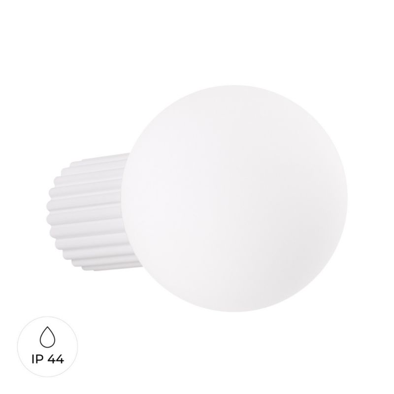 Kinkiet ścienny Sollux Lighting Halo biały styl nowoczesny 1 x G9 x IP44 wym: 12 x 12 x 17 cm - 1 szt.