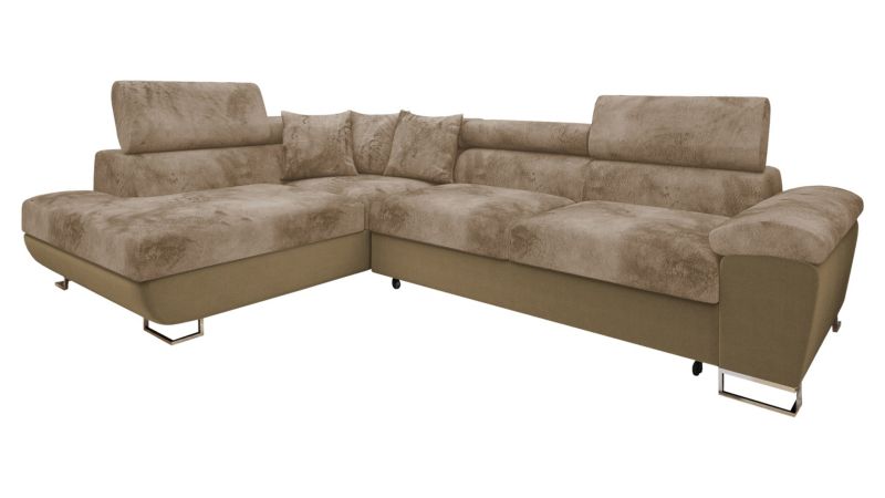 Narożnik z funkcją spania MIRJAN 24 Cotere Premium lewy cappuccino/beżowy/beżowy 1 szt.