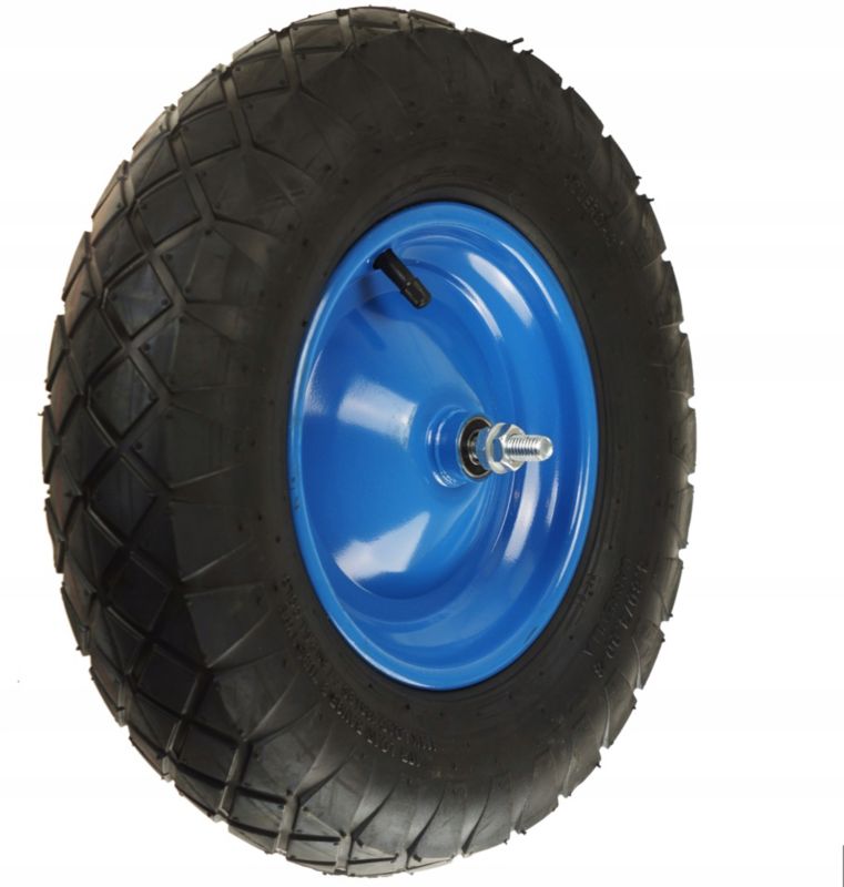 Kółko FEINZ Do Taczek 4.00-8 4Pr Kostka Super Mocne + Ośka Fi 12Mm 1 szt.