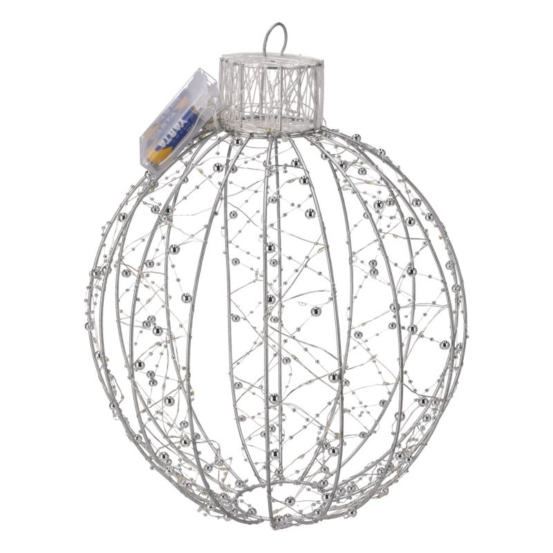 Bombka metalowa 120 LED Jumi 30 x 30 cm ciepły/zimny biały